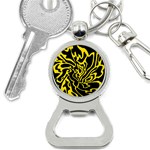 Black and yellow Bottle Opener Key Chains Front