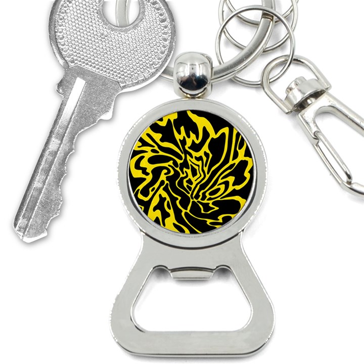 Black and yellow Bottle Opener Key Chains