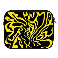 Black And Yellow Apple Ipad 2/3/4 Zipper Cases by Valentinaart