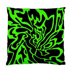 Green And Black Standard Cushion Case (two Sides) by Valentinaart