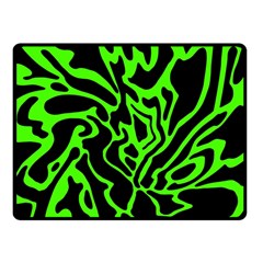 Green And Black Fleece Blanket (small)