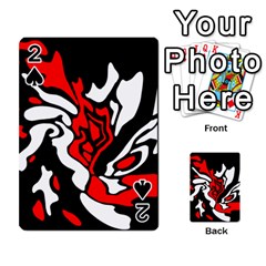 Red, Black And White Decor Playing Cards 54 Designs 