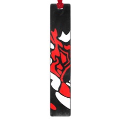 Red, Black And White Decor Large Book Marks by Valentinaart