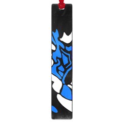 Blue, Black And White Decor Large Book Marks by Valentinaart