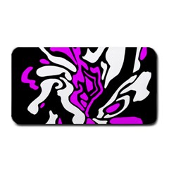 Purple, White And Black Decor Medium Bar Mats by Valentinaart