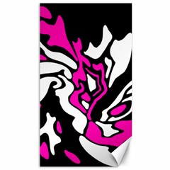 Magenta, black and white decor Canvas 40  x 72  