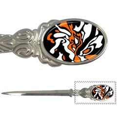 Orange, white and black decor Letter Openers