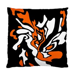 Orange, white and black decor Standard Cushion Case (Two Sides)