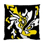 Yellow, black and white decor Standard Cushion Case (One Side) Front