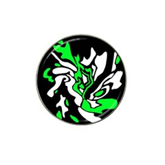 Green, White And Black Decor Hat Clip Ball Marker (10 Pack) by Valentinaart