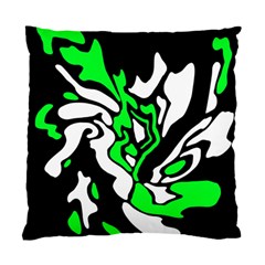 Green, White And Black Decor Standard Cushion Case (one Side) by Valentinaart