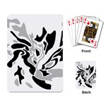 Gray, black and white decor Playing Card Back