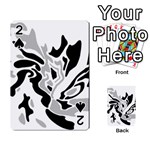 Gray, black and white decor Playing Cards 54 Designs  Front - Spade2