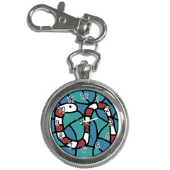 Red Snake Key Chain Watches by Valentinaart