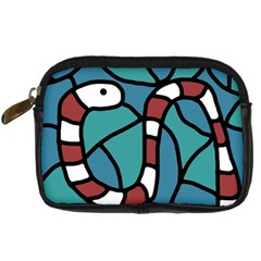 Red Snake Digital Camera Cases by Valentinaart