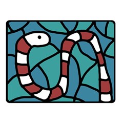 Red Snake Double Sided Fleece Blanket (small) 