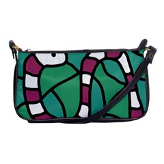 Purple Snake  Shoulder Clutch Bags by Valentinaart