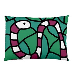 Purple Snake  Pillow Case (two Sides)