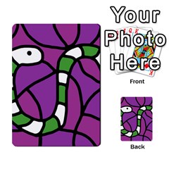 Green Snake Multi-purpose Cards (rectangle)  by Valentinaart