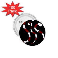 Red snakes 1.75  Buttons (100 pack) 