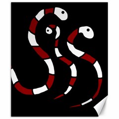 Red Snakes Canvas 20  X 24   by Valentinaart