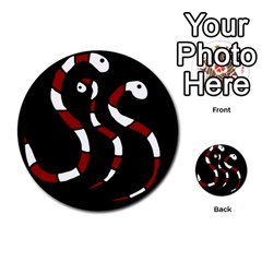 Red Snakes Multi-purpose Cards (round) 