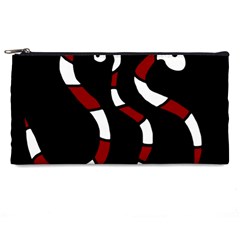 Red Snakes Pencil Cases by Valentinaart