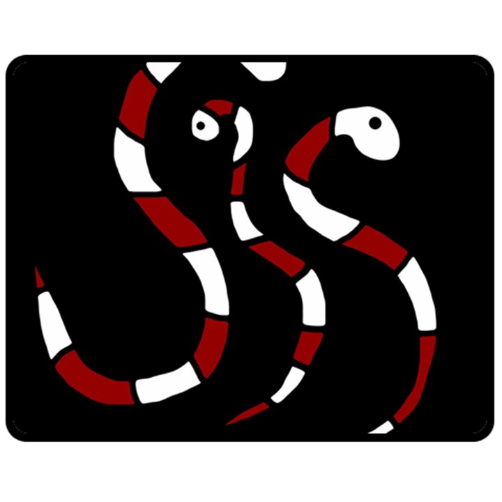 Red snakes Fleece Blanket (Medium) 