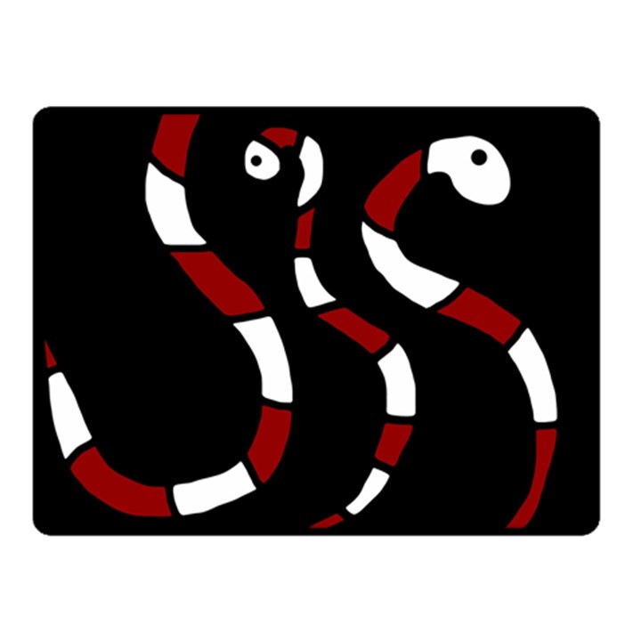 Red snakes Fleece Blanket (Small)