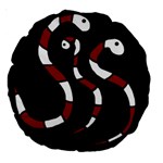 Red snakes Large 18  Premium Round Cushions Front