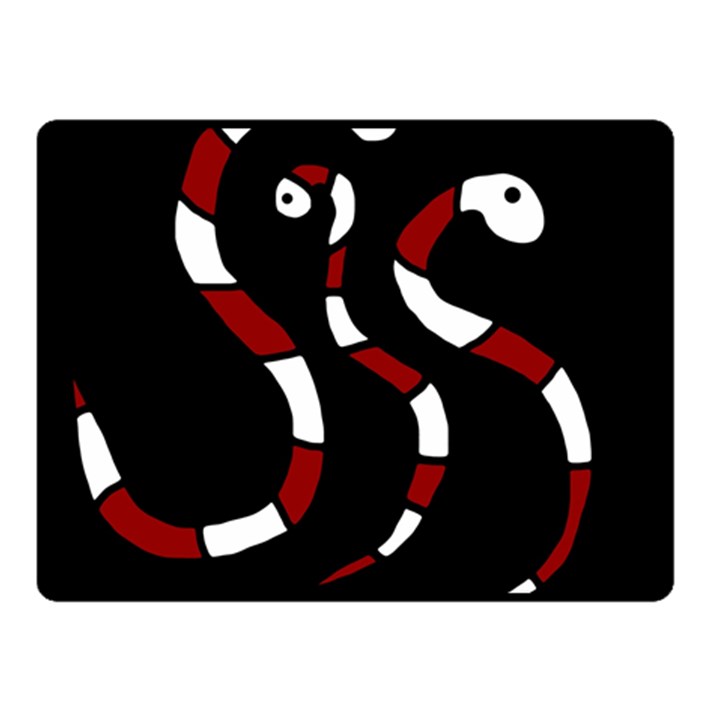 Red snakes Double Sided Fleece Blanket (Small) 