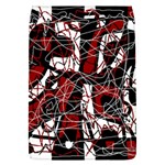 Red black and white abstract high art Flap Covers (L)  Front