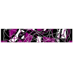 Purple, White, Black Abstract Art Flano Scarf (large) by Valentinaart