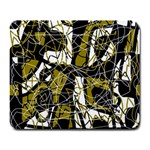 Brown abstract art Large Mousepads Front