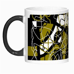 Brown Abstract Art Morph Mugs by Valentinaart