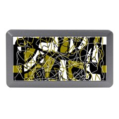 Brown Abstract Art Memory Card Reader (mini) by Valentinaart