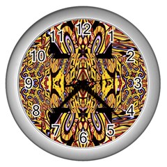 Digital Space Wall Clocks (silver)  by MRTACPANS