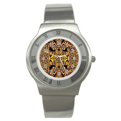 Digital Space Stainless Steel Watch