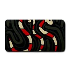 Red Snakes Medium Bar Mats by Valentinaart