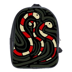 Red Snakes School Bags(large) 