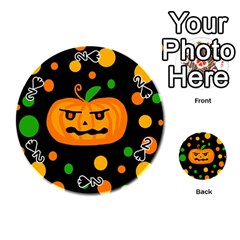 Halloween pumpkin Playing Cards 54 (Round) 