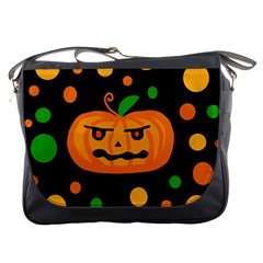 Halloween pumpkin Messenger Bags