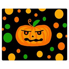 Halloween pumpkin Double Sided Flano Blanket (Medium) 