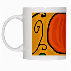 Thanksgiving Pumpkin White Mugs by Valentinaart