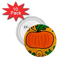 Thanksgiving Pumpkin 1 75  Buttons (10 Pack) by Valentinaart