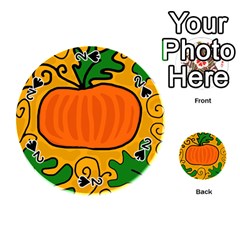 Thanksgiving Pumpkin Playing Cards 54 (round) 