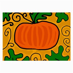 Thanksgiving Pumpkin Large Glasses Cloth (2-side) by Valentinaart