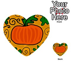 Thanksgiving Pumpkin Multi-purpose Cards (heart) 