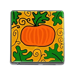 Thanksgiving Pumpkin Memory Card Reader (square) by Valentinaart