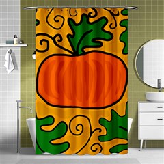 Thanksgiving Pumpkin Shower Curtain 48  X 72  (small)  by Valentinaart